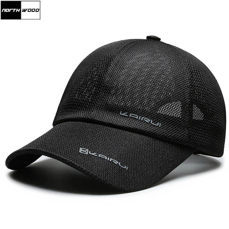 [NORTHWOOD] Висококачествена мъжка лятна шапка дишаща дамска мрежеста капачка Gorras Snapback шапка Trucker Cap за възрастни