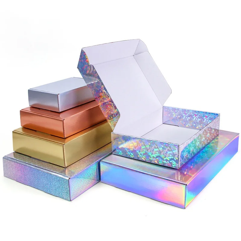 100Pcs / Lot обикновен лазер цветна опаковка картонена кутия фестивал парти подарък кутия сапун картон на едро