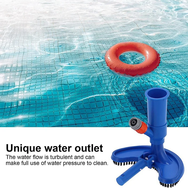 1 парче Jet вакуум развлечения басейн чистачка с четка полюс за фонтан езерце плувен басейн ЕС
