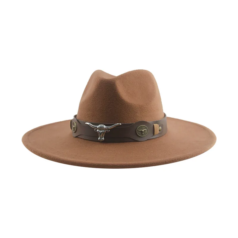 Шапки за жени Fedoras Шапки за мъже Шапка Мъж Cowhead Western Cowboy Belt Реколта джаз шапки Мъжки Нов Chapeu Masculino Sombreros
