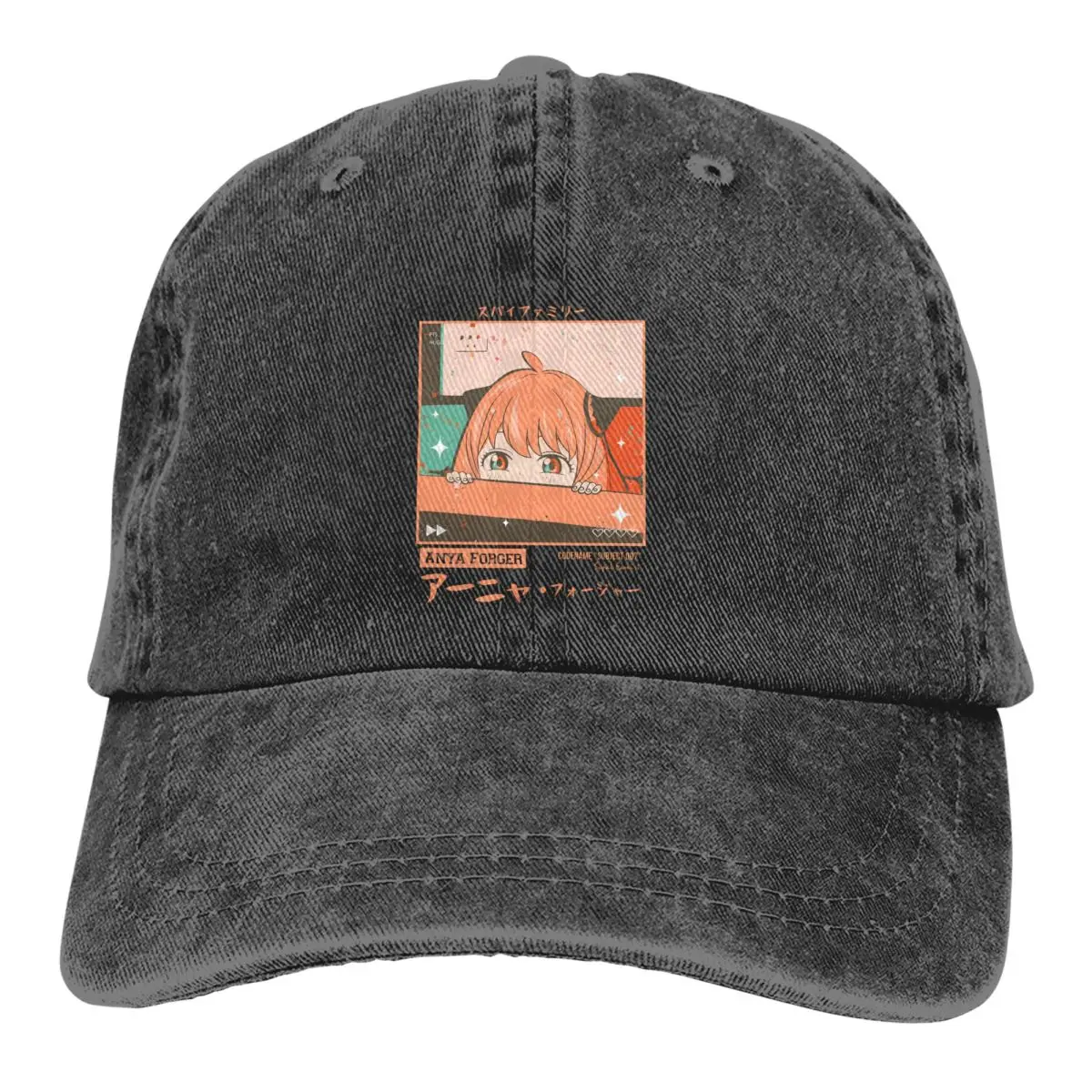 Лятна шапка Сенник Аня Естетически хип-хоп капачки Spy x Семейство Аниме Каубойска шапка Peaked Trucker Татко Шапки
