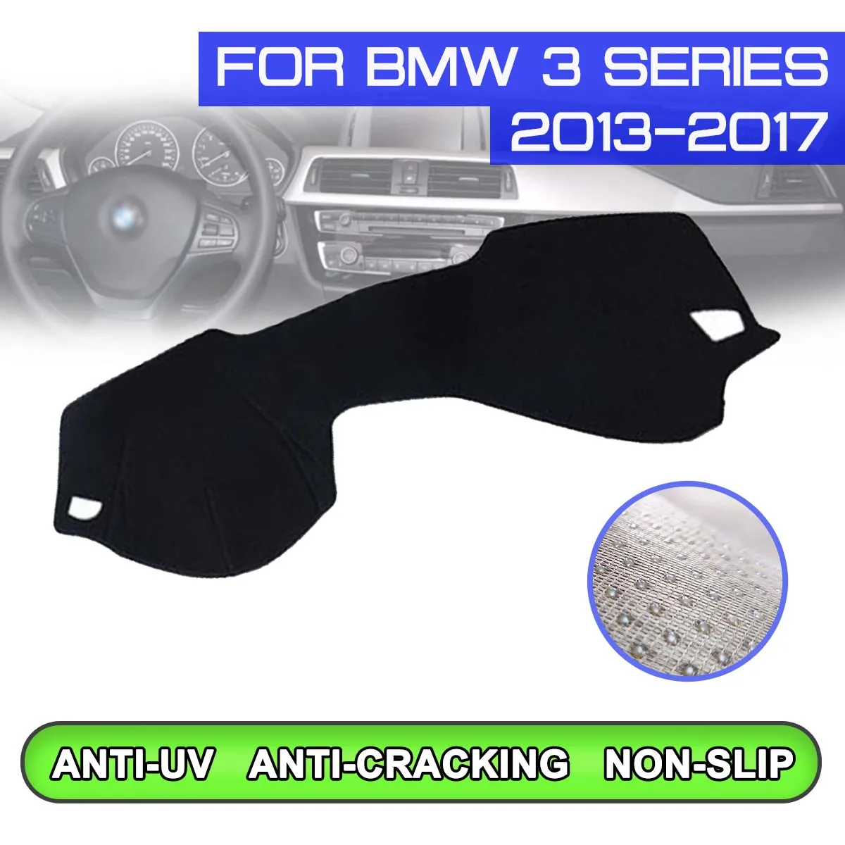 Car Dashboard Mat Anti-dirty Non-slip Dash Cover Mat UV Protection Shade Стикер за BMW Серия 3 2013 2014 2015 2016 2017