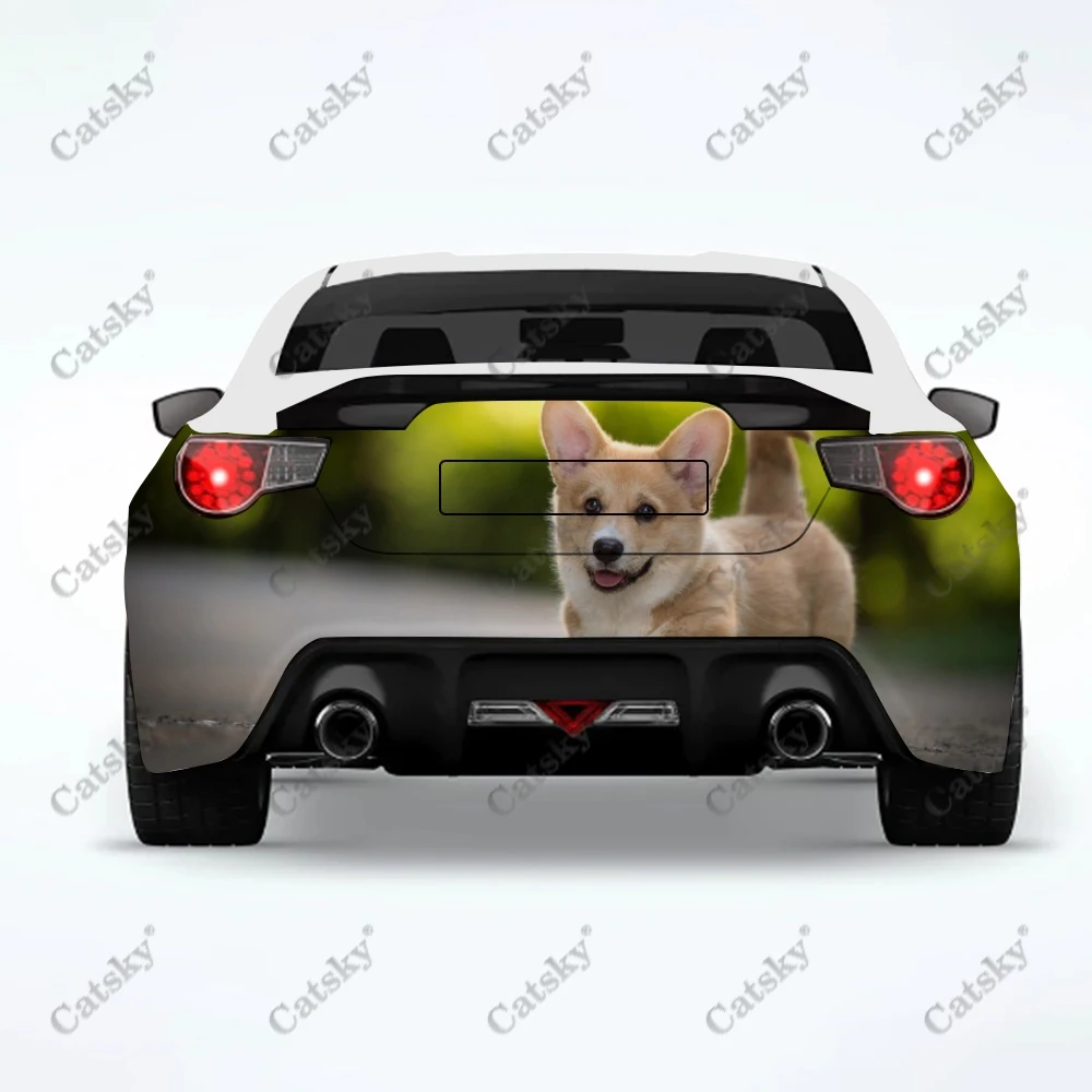 Animal уелски Corgi куче кола задна обвивка стикери кола Decal творчески стикер кола тялото външен вид модификация декоративни стикери