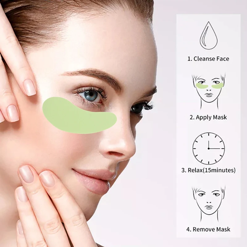 1 чифт силиконови лепенки за очи Ленти за повдигане на лицето Подложки против стареене на кожата Премахване на бръчки Очни лепенки Инструменти за грим