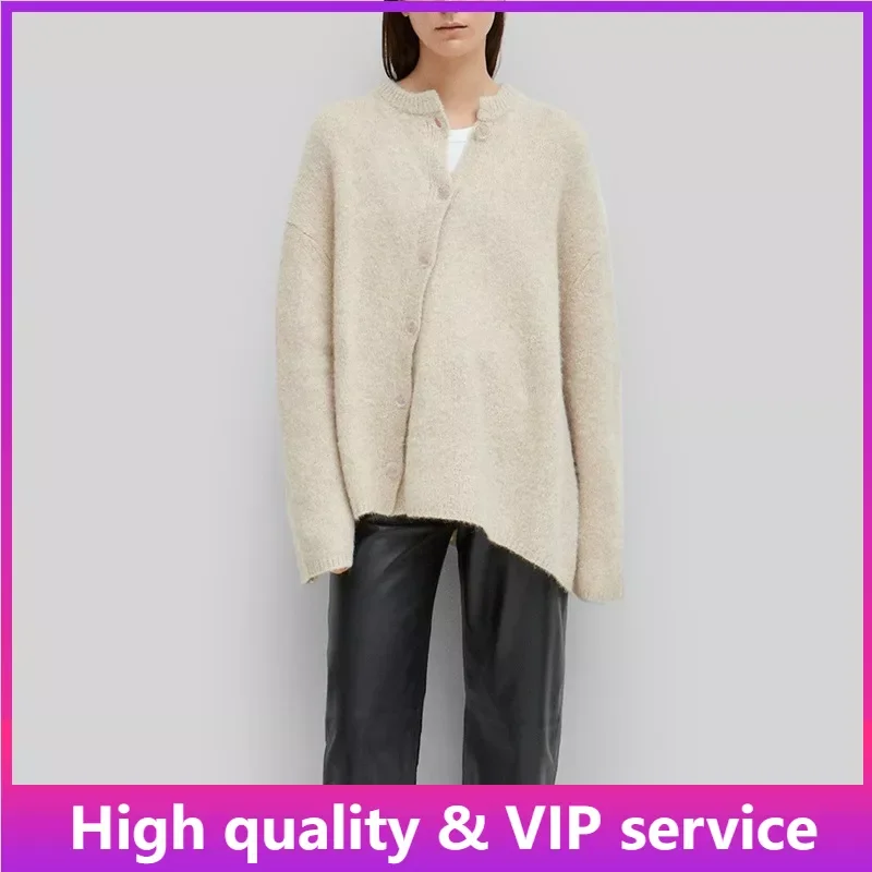 Висококачествена плетена жилетка ToT за жени, зимен плетен пуловер за жени, дамски къс кашмирен вълнен пуловер, жилетка