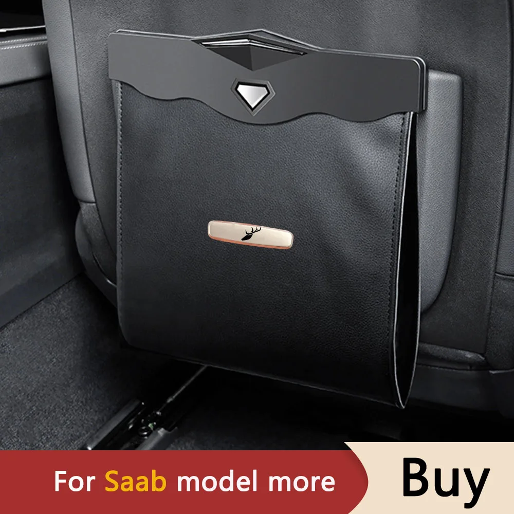 Кола боклук може боклук чанта авто задната седалка кофа за боклук чанта за съхранение за Saab Sonett Aero X 9000 900S 900 99 97X 93 95 Хирш 92X 91 94